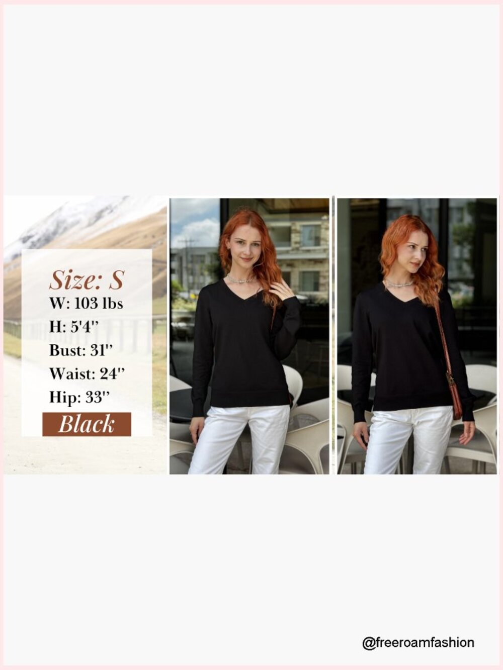 V Neck Lightweight Ribbed Knit Pullover Long Sleeve Casual Sweater Tops - Picture 5 of 7